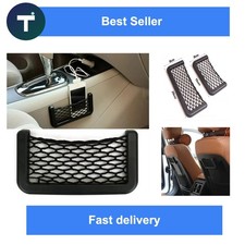 Car Seat Side Mesh Storage Net Pocket Elastic Phone Holder Organizer