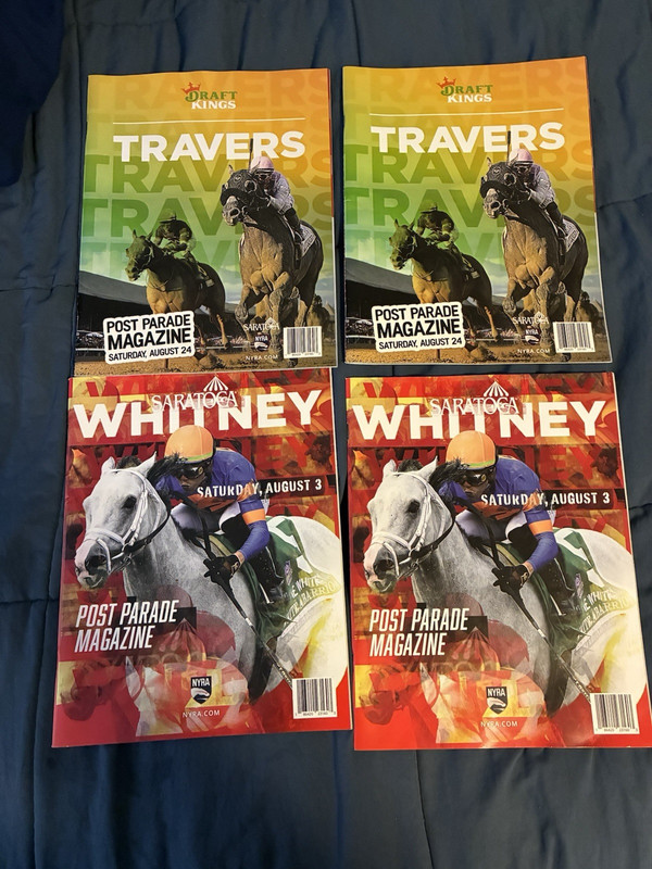 Post Parade Magazine Lot of 4 Travers & Whitney Horse Racing Aug 2024 Illus
