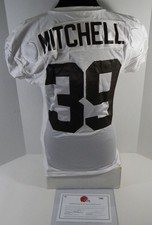2017 Cleveland Browns Terrance Mitchell #39 Game Used White Practice Jersey 44 6