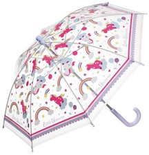 Skater Kids' Vinyl Umbrella, 40cm, Little Unicorn Design UBV2-A 