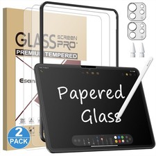 2 2 Pack Like Paper Glass Screen Protector for iPad Pro 11 Inch M5/M4 2025/...