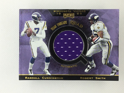 1999 Playoff Absolute Team Quad Jersey (Set Brk) Minnesota Vikings Moss TQ6