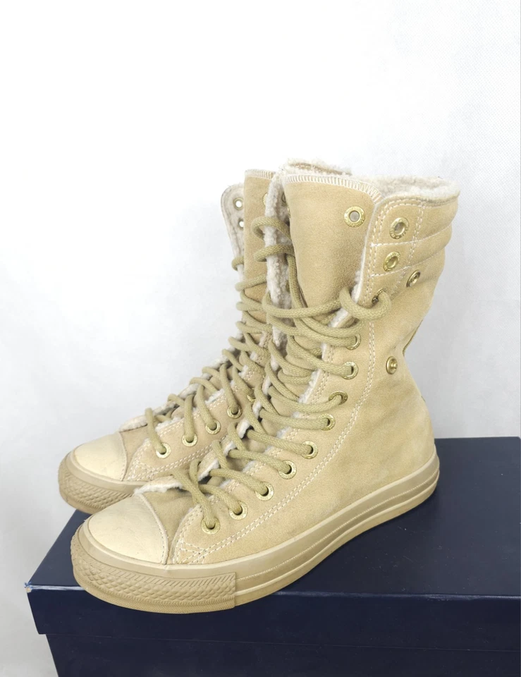 Converse Chucks Sneaker Gefüttert Leder Stiefel Winter Boots Winterstiefel  - Bild 4 von 4