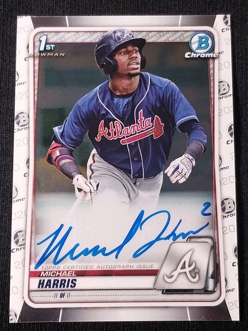 2020 Bowman Chrome Michael Harris II Auto #CPA-MH Braves 1st Bowman Autograph