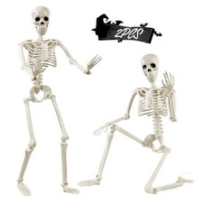 YUJUN 2PCS 36'' Halloween Full Body Posable Skeletons Outdoor Decoration