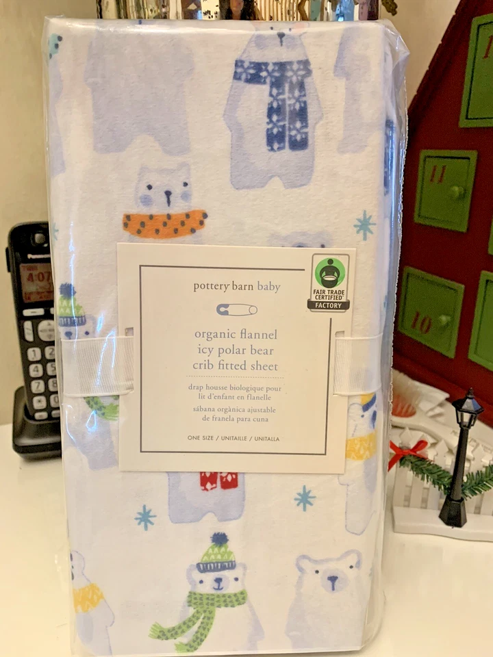 Pottery barn Disney Crib Toddler bed Fitted Sheet Holliday Birthday KIDS Baby , - Image 2 of 4