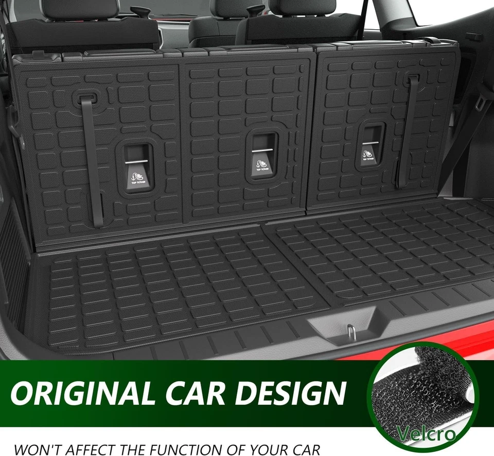 For 2019-2024 Subaru Ascent 7&8 Seats Floor Mat Trunk Backrest Mat Cargo Liners Foto 2 de 4