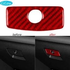 Co-Pilot Storage Box Switch Panel For Subaru Forester 2019-2024 Red Carbon Fiber