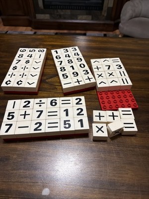 Vintage Coko Numbers Math Bricks RARE