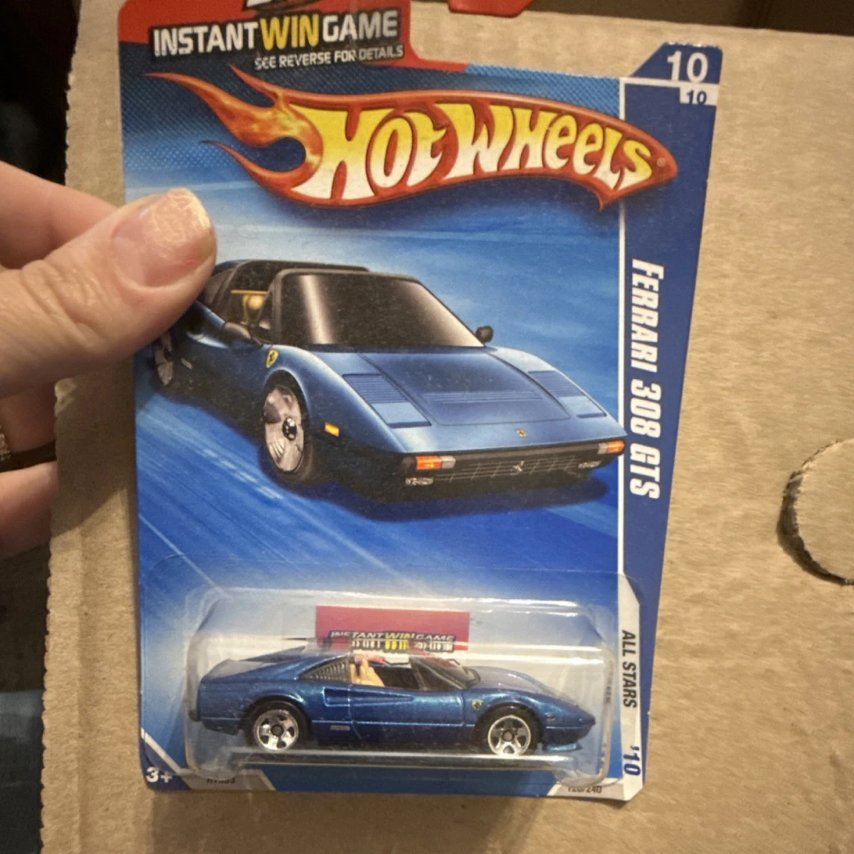 Hot Wheels All Stars Ferrari 308 GTS Blue Diecast Car 1:64 Boys