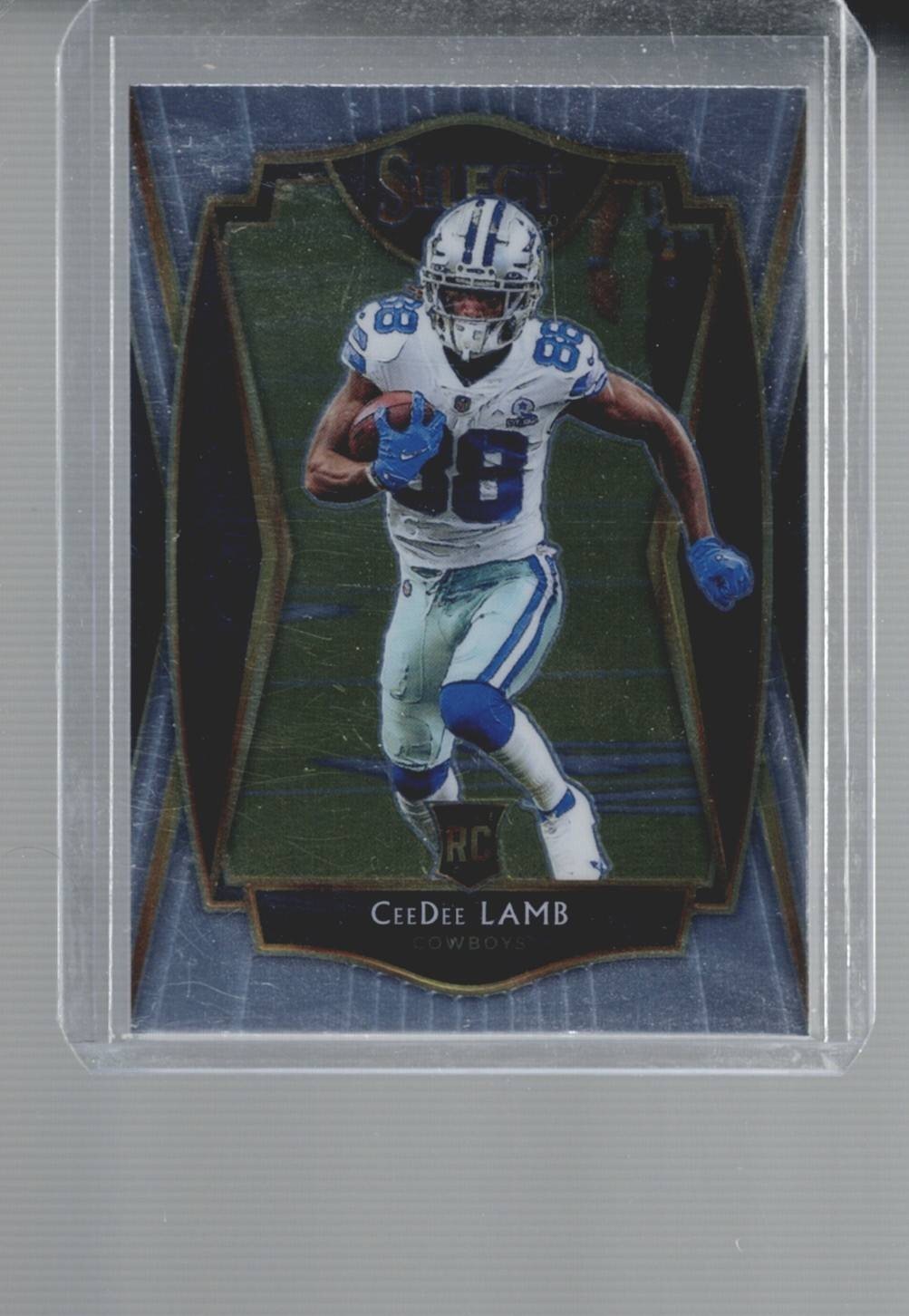 2020 Panini Select Premier Level CeeDee Lamb #157 Rookie Card RC Dallas Cowboys