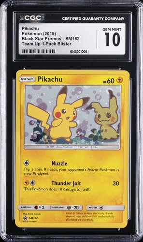 Pikachu graded CGC 10 for sale on eBay