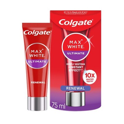 Colgate Max White Ultimate Renewal Whitening Zahnpasta 75 ml - Fleckenumkehr