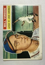 1956 Topps - Bill Virdon #170 White Back Rare