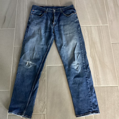 Levi's Jeans Herren W34 L34 Blau 505 Regular Fit Straight Leg Medium Wash Baumwolle - Bild 3 von 16