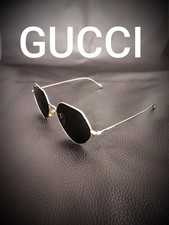 Good condition GUCCI Sunglasses Glasses Metal Frame Unisex Lens interchangeable