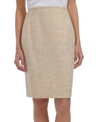 Calvin Klein Womens Pencil Skirt Biscotti 197383157305 14 RT $89.0