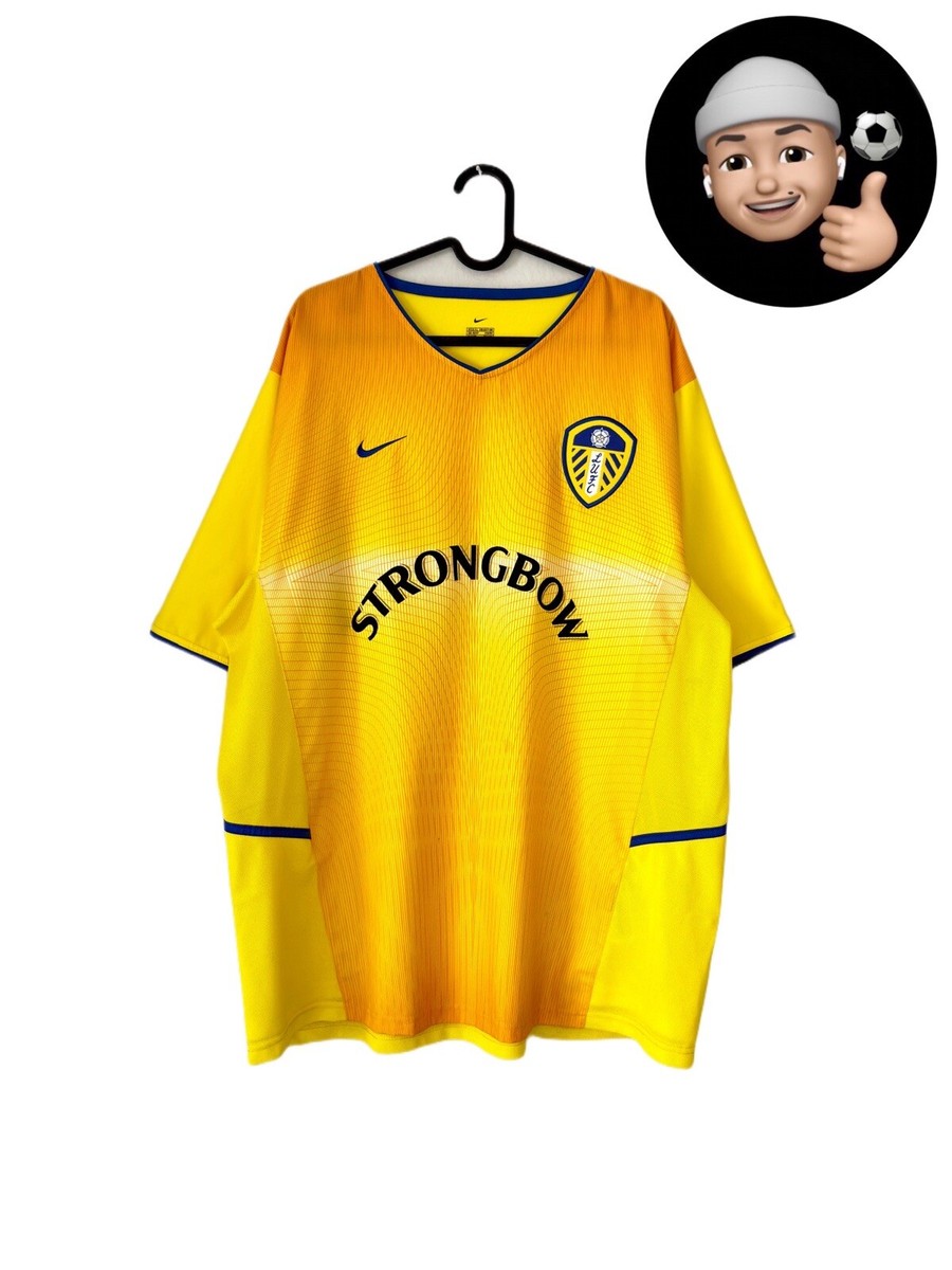 Leeds United Nike 長袖ポロシャツ ビンテージ 2002 2004 Leeds United England Nike Retro Vintage Away Third Kit