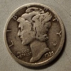 1925 P Winged Liberty Head Mercury Dime -10 Cent - coin