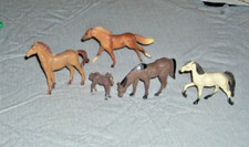 Lot of 4 Plastic adult Horses, 1 Foal Suitable for Collectibles or Toys 1 Breyer