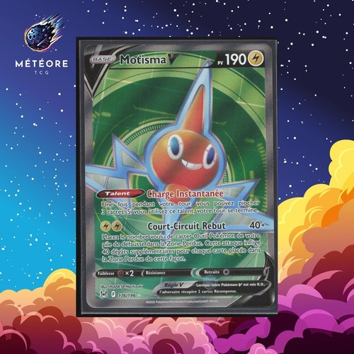 Carte Pokémon Motisma V 176/196  Epée & Bouclier Origine Perdue Français