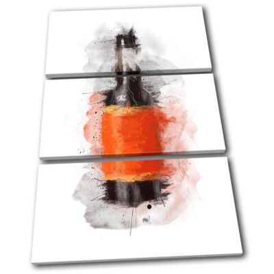 Worcester Sauce Abstract Food Kitchen TREBLE CANVAS WALL ART Picture Print