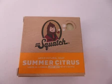 New Dr. Squatch Men's Natural Soap Summer Citrus Light Grit