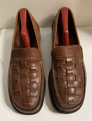 Cole Haan Resort Men 10 M Woven Loafers Slip On Shoes Brown  display picture 1
