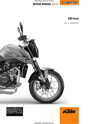 KTM MOTORRAD 2018 - 690 DUKE - WERKSTATT SCHECKHEFT
