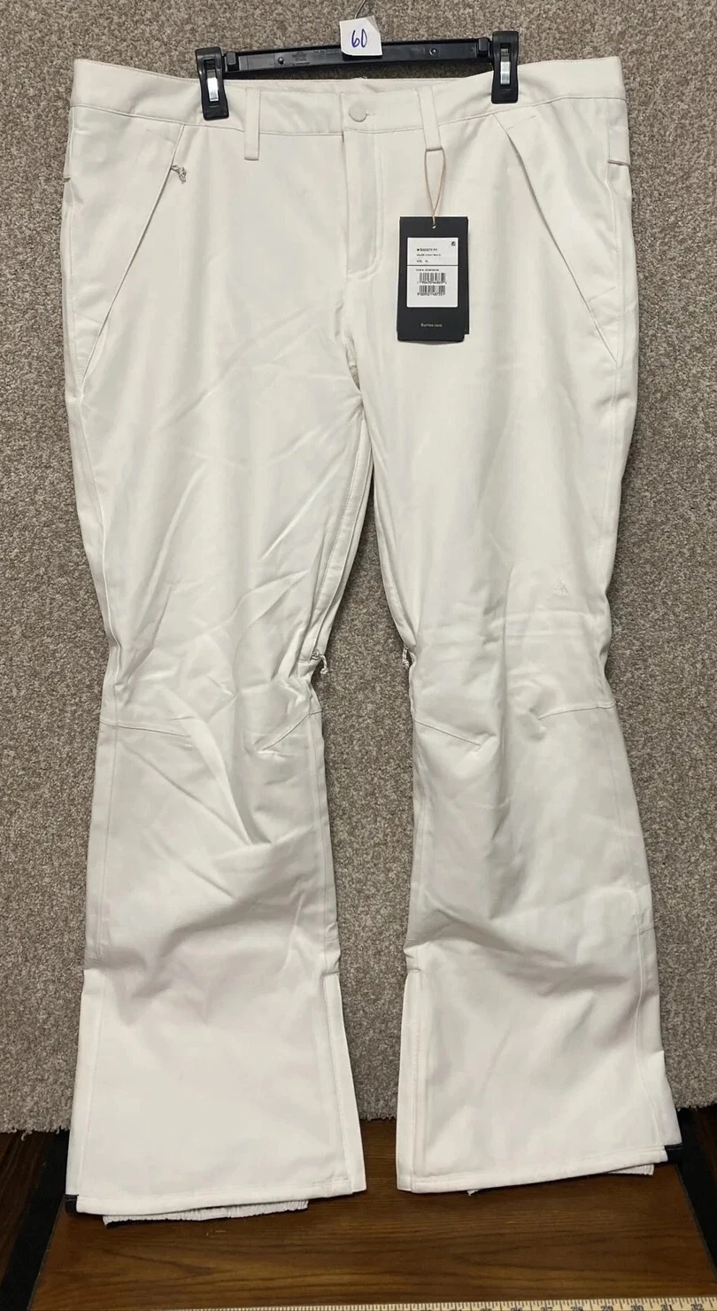 Burton Women's Society Ski Snowboard Pants Stout White Size XL New NWT