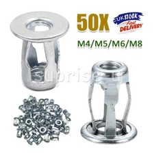 50* JACK NUTS THREADED INSERT SCREW ANCHORS M4 M5 M6 M8 BLIND SPIDER NUT RIV NUT
