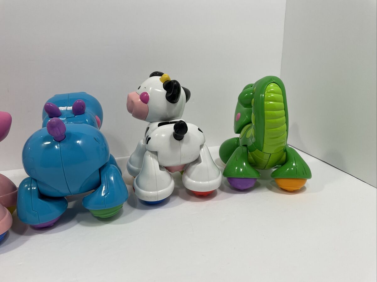 Fisher Price (フィッシャープライス) Amazing Animals Crocodile Tiger Pig Cow Hippo Set of 5