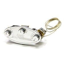 Vintage Air 49500-vsq Polished 3 Knob Climate Control Panel -streamline Pro