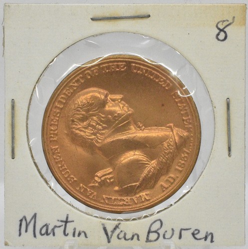 Martin Van Buren Peace Friendship US Mint Coin 1 1/4" Bronze Medal Token