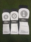 New golf Titleist leather headcover limited Frost Out white/silver edition