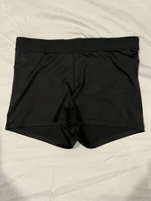 Men's Jock Bodybuilding Thin Black Spandex Tights Compression Booty Shorts M