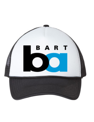 Vintage BART LOGO Bay Area Rapid Transit Retro Trucker Hat Adjustable Cap