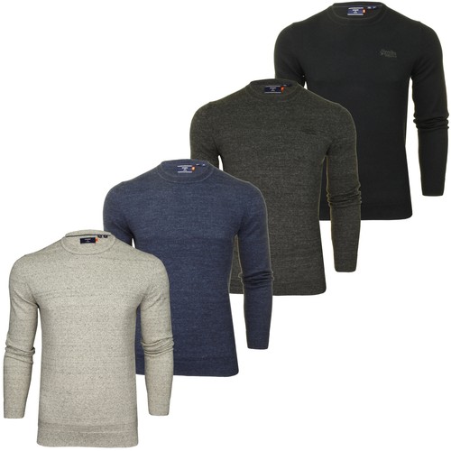 Superdry Mens Crew Neck Jumper Orange 