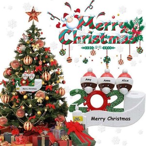 Xmas Christmas Trees Hanging Face Mask Snowman Pendants ...