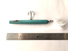 Rare Vintage Arborgast's Prancer wood fishing lure w/hair tail & glass eyes — photo 4