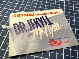 Dr Jekyll and Mr Hyde Nintendo NES Instruction Manual Only