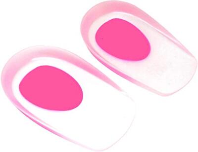 Gel Heel Cups Heel Lifts Support Pads for Women Shoe Size 4.5-8.5, 2 Pairs
