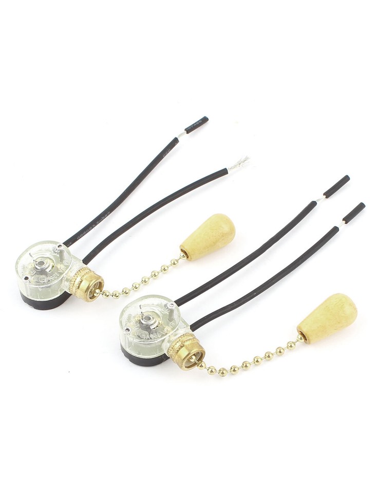 2pcs On/Off Ceiling Fan Canopy Pull Chain Switch AC 125V 6A | eBay