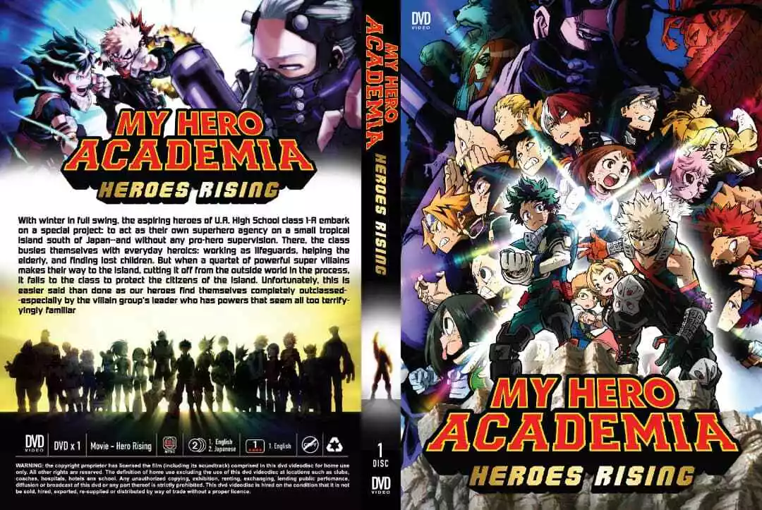 My Hero Academia Movie 2 Heroes : Rising DVD COVER by