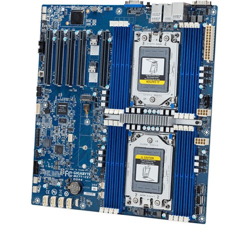 Gigabyte MZ71-CE1 Rev. 3.x/4.x For AMD EPYC Server CPU Support 7t83 7713 7742 - Picture 2 of 4