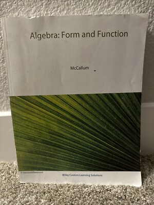 Algebra : Form and Function 2nd Edition