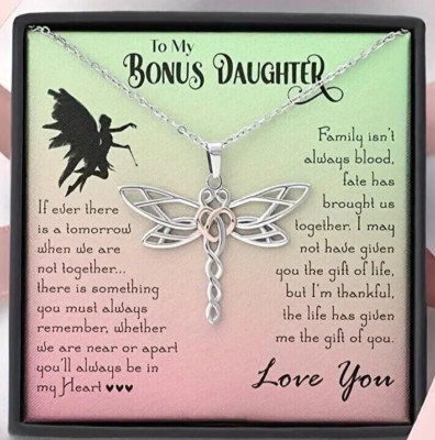Unique Silvery Dragonfly Pendant Necklace Creative Holiday Gift To My Daughter
