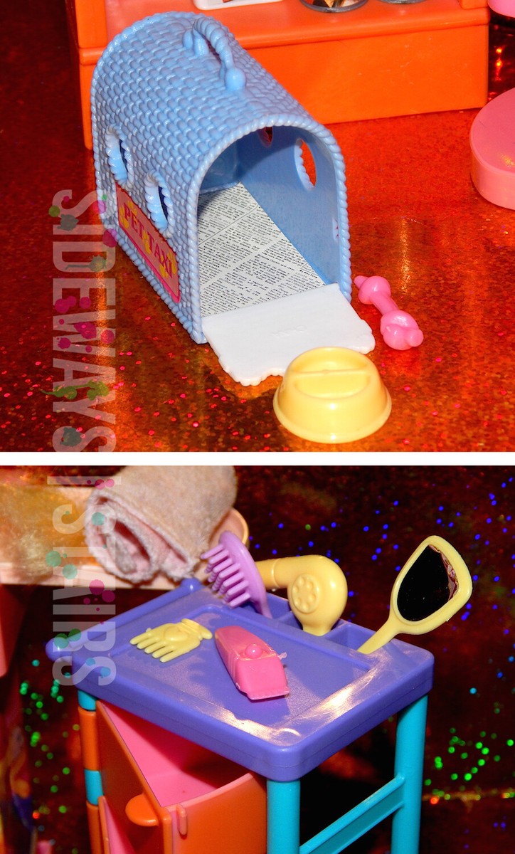 1995 BARBIE PRETTY PET PARLOR puppy kitten dog cat vintage kibbles