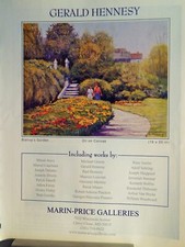 GERALD HENNESY   ART PIECE VTG ORIG  2000 ADVERTISEMENT