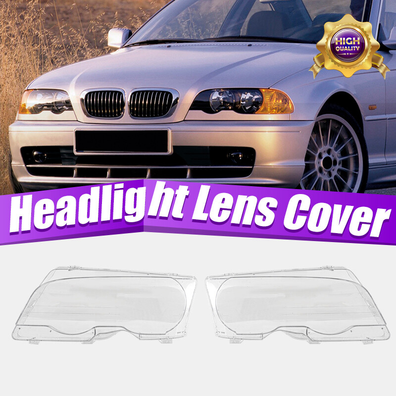 Headlight Lens Covers – Clear Polycarbonate – Fits BMW E46 2-Door (1999-2006) & M3